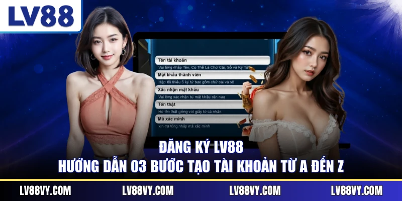 Đăng Ký LV88 - Hướng Dẫn 03 Bước Tạo Tài Khoản Từ A Đến Z